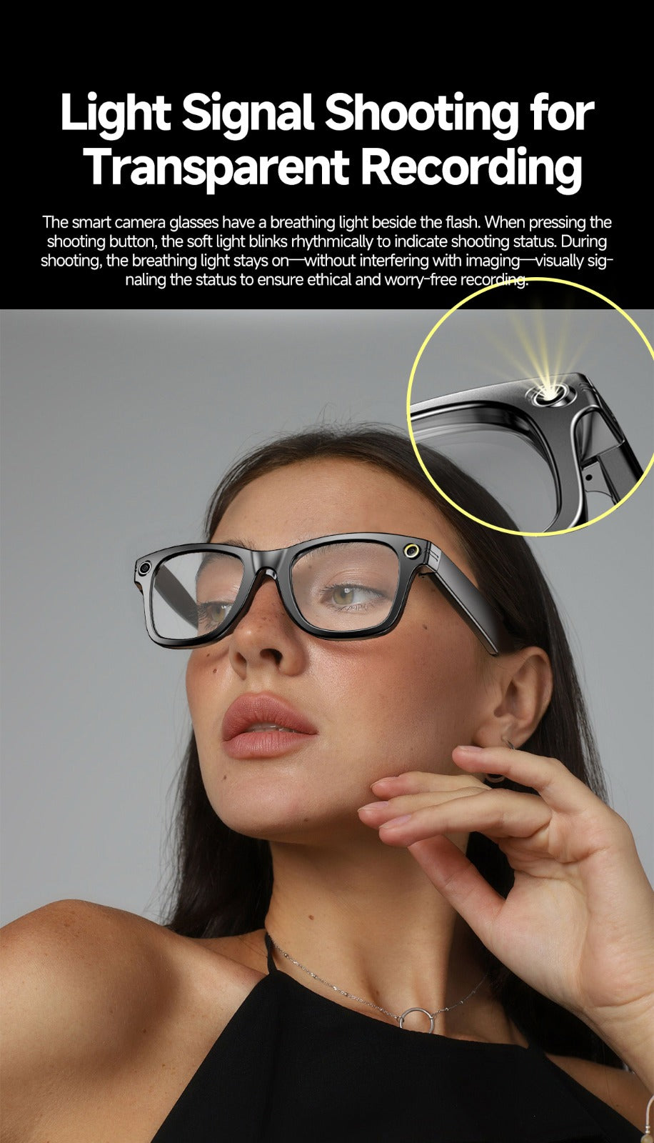 VISTIQ AI Glasses being worn